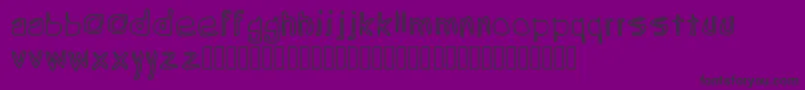 Grean-Schriftart – Schwarze Schriften auf violettem Hintergrund