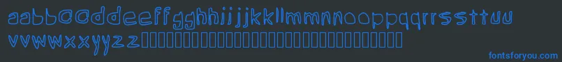 Шрифт Grean – синие шрифты на чёрном фоне