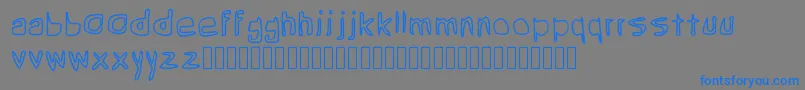 Шрифт Grean – синие шрифты на сером фоне