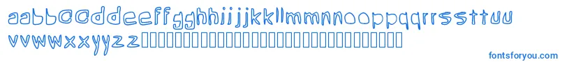 Шрифт Grean – синие шрифты на белом фоне