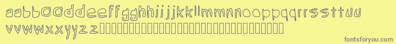 Шрифт Grean – серые шрифты на жёлтом фоне