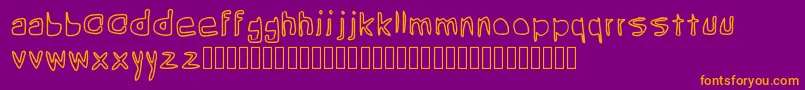 Шрифт Grean – оранжевые шрифты на фиолетовом фоне