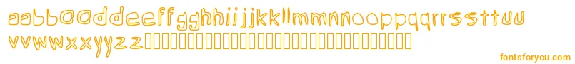 Grean Font – Orange Fonts on White Background