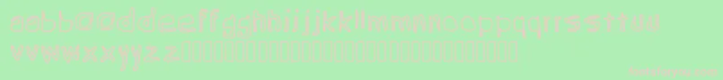 Grean Font – Pink Fonts on Green Background