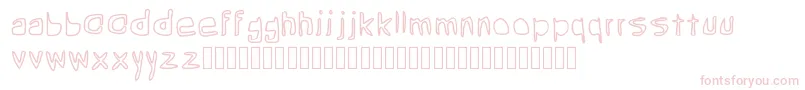 Шрифт Grean – розовые шрифты на белом фоне