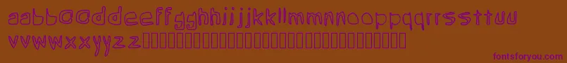 Шрифт Grean – фиолетовые шрифты на коричневом фоне