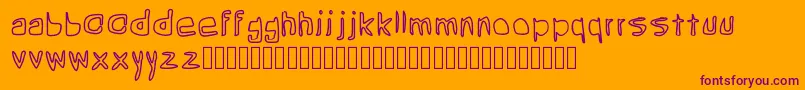 Шрифт Grean – фиолетовые шрифты на оранжевом фоне