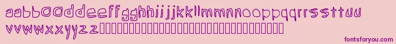 Шрифт Grean – фиолетовые шрифты на розовом фоне