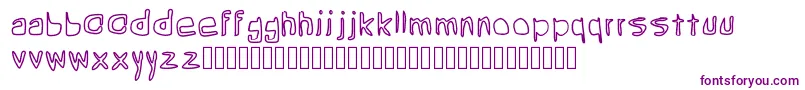 Шрифт Grean – фиолетовые шрифты на белом фоне