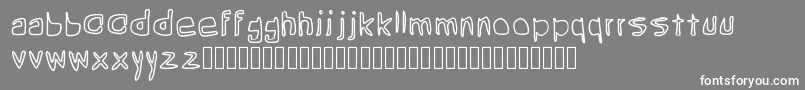 Шрифт Grean – белые шрифты на сером фоне