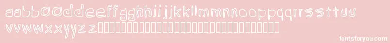 Grean Font – White Fonts on Pink Background