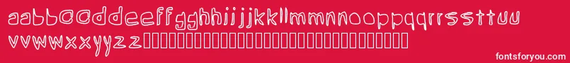 Шрифт Grean – белые шрифты на красном фоне