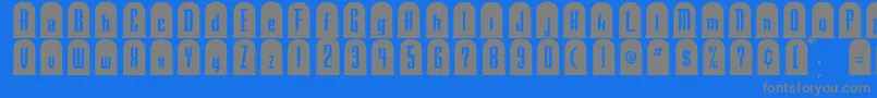 Saiba mais sobre a fonte To Fonte To – fontes cinzas em um fundo azul