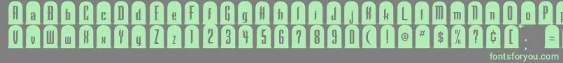 Шрифт To – зелёные шрифты на сером фоне