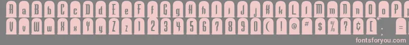 To Font – Pink Fonts on Gray Background