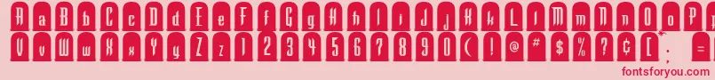 To Font – Red Fonts on Pink Background