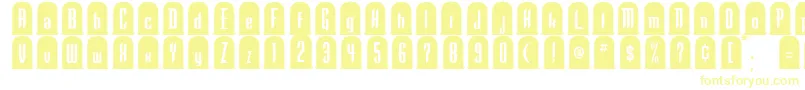 To Font – Yellow Fonts on White Background