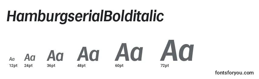 HamburgserialBolditalic Font Sizes
