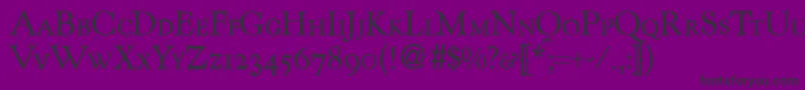 KennedycapsdbNormal-fontti – mustat fontit violetilla taustalla