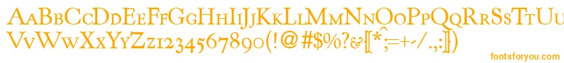 KennedycapsdbNormal Font – Orange Fonts on White Background