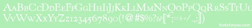 KennedycapsdbNormal Font – White Fonts on Green Background