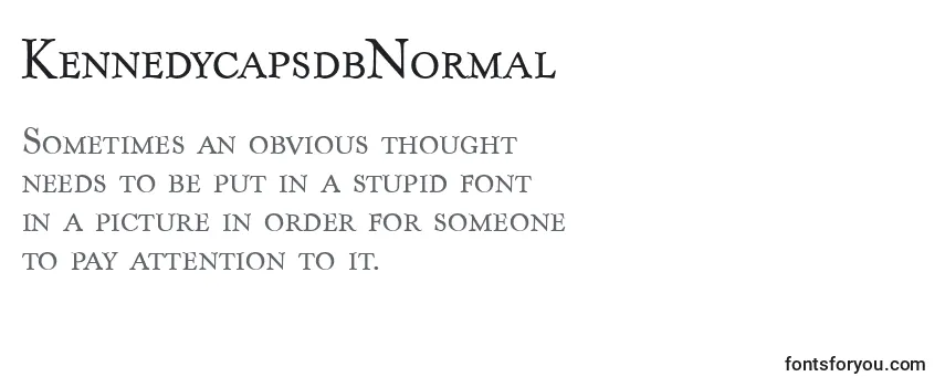 Review of the KennedycapsdbNormal Font
