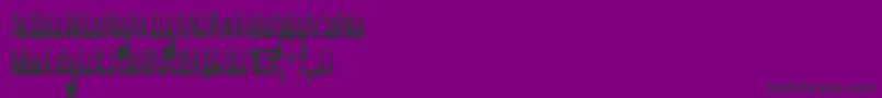 1015sn Font – Black Fonts on Purple Background