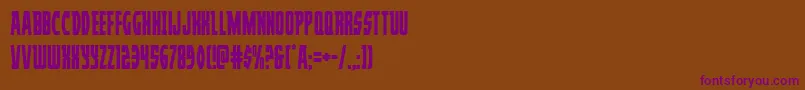 Prowlercond Font – Purple Fonts on Brown Background