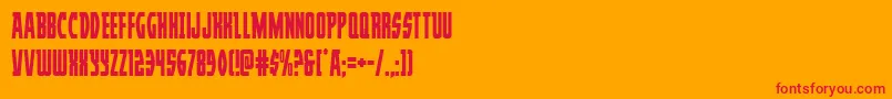 Шрифт Prowlercond – красные шрифты на оранжевом фоне