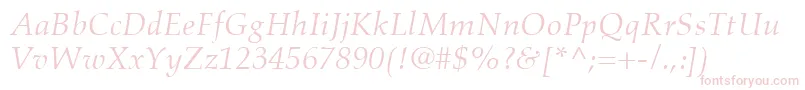 AldusLtItalic Font – Pink Fonts