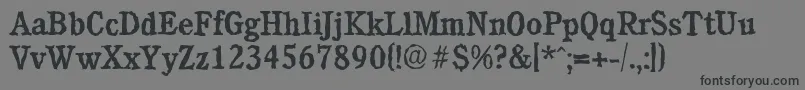 CalgaryrandomMediumRegular Font – Black Fonts on Gray Background