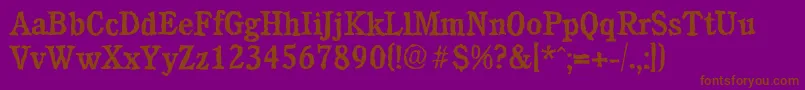 More about CalgaryrandomMediumRegular Font CalgaryrandomMediumRegular Font – Brown Fonts on Purple Background
