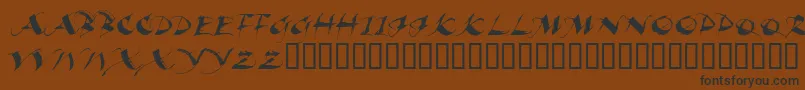 Beaui Font – Black Fonts on Brown Background