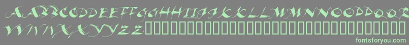 Шрифт Beaui – зелёные шрифты на сером фоне