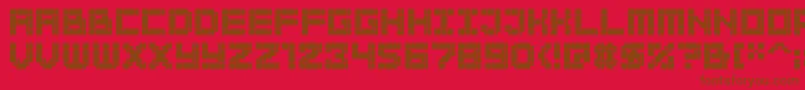 Bitbold Font – Brown Fonts on Red Background