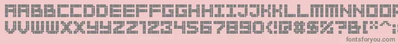 Bitbold Font – Gray Fonts on Pink Background