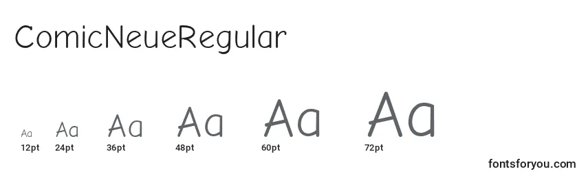 ComicNeueRegular Font Sizes