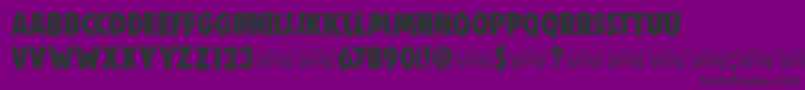 DkWoolwich Font – Black Fonts on Purple Background