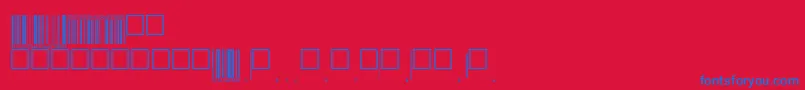 V200012 Font – Blue Fonts on Red Background