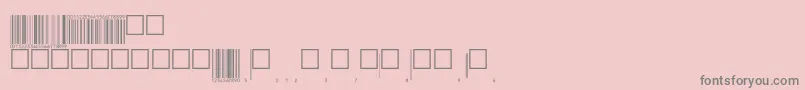 V200012 Font – Gray Fonts on Pink Background