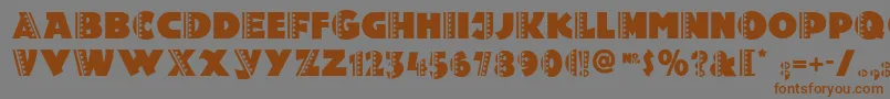 Holy Font – Brown Fonts on Gray Background