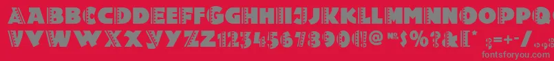 Шрифт Holy – серые шрифты на красном фоне