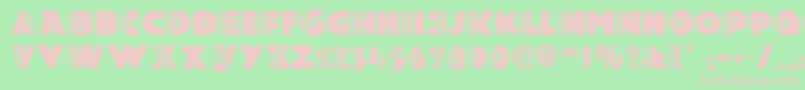 Holy Font – Pink Fonts on Green Background