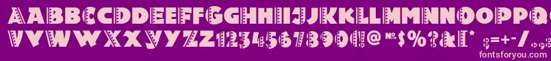 Holy Font – Pink Fonts on Purple Background