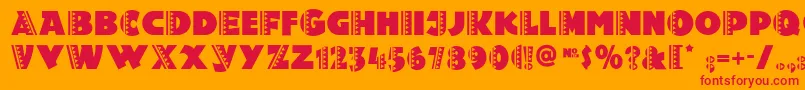 Holy Font – Red Fonts on Orange Background