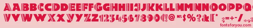 Holy Font – Red Fonts on Pink Background