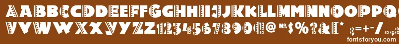 Holy Font – White Fonts on Brown Background