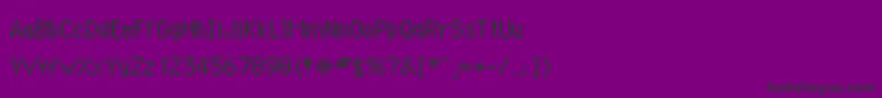 Czcionka Wondermail – czarne czcionki na fioletowym tle