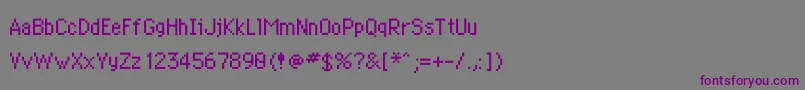 Wondermail Font – Purple Fonts on Gray Background