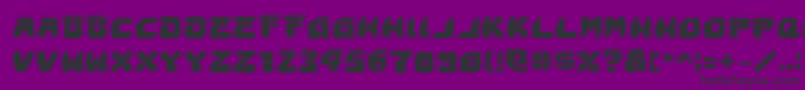 フォントAstropolisa – 紫の背景に黒い文字